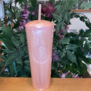 Starbucks 2021 pearl coral dome top tumbler BNWT